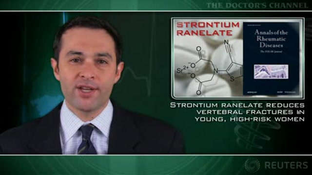 Strontium ranelate reduces vertebral fractures in young, high-risk women Thumbnail