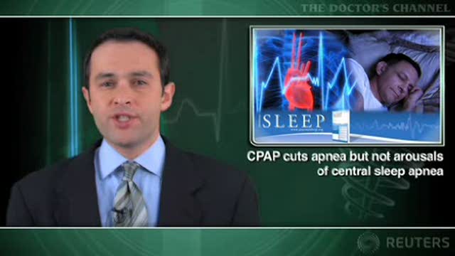 In central sleep apnea, CPAP cuts apnea but not arousals Thumbnail