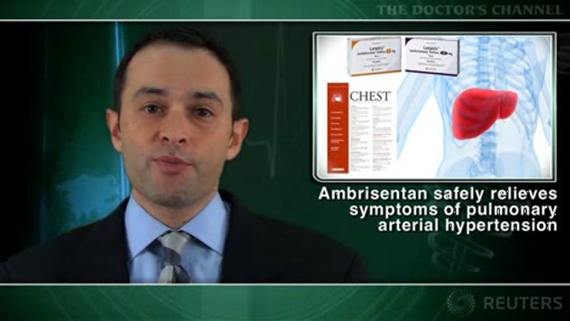 Ambrisentan safely relieves symptoms of pulmonary arterial hypertension Thumbnail
