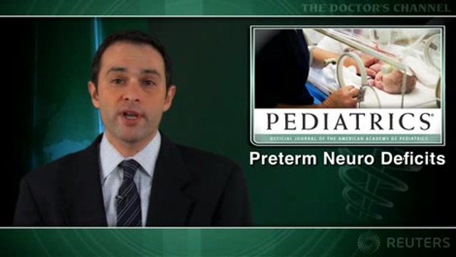 Persistent neurological deficits prevalent in children born preterm Thumbnail