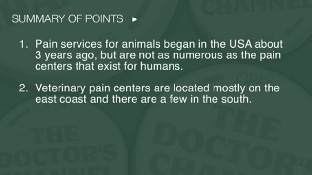 Pain centers for animals Thumbnail