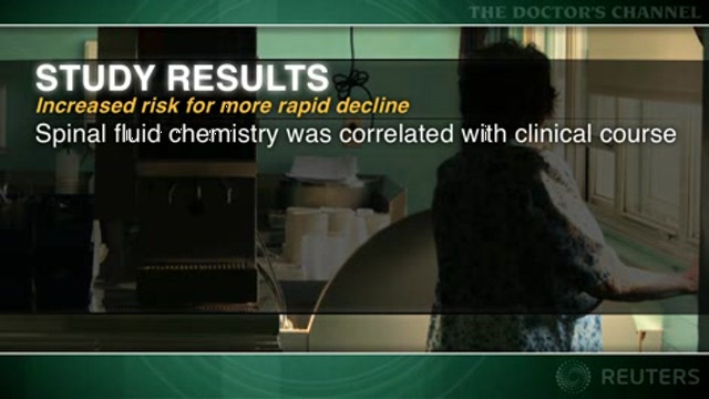 Spinal fluid biomarkers predict rate of cognitive decline with Alzheimer’s disease Thumbnail