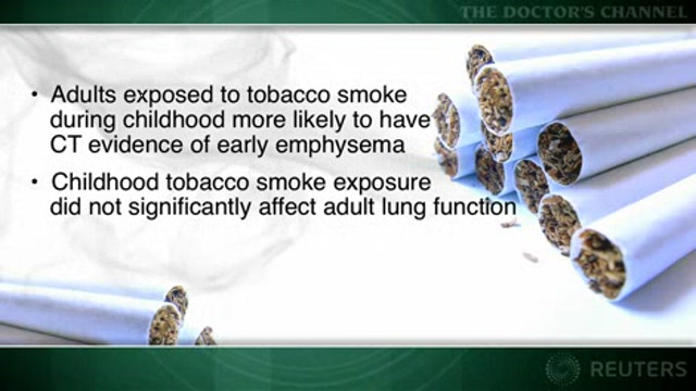 Childhood smoking exposure linked to early emphysema later in life Thumbnail