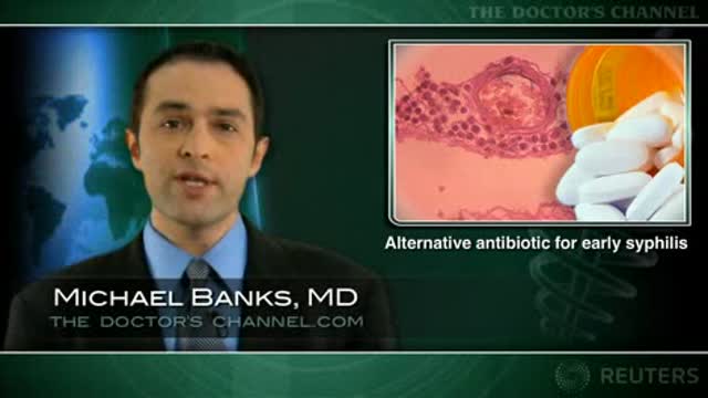Single-dose azithromycin equal to IM penicillin for early syphilis Thumbnail