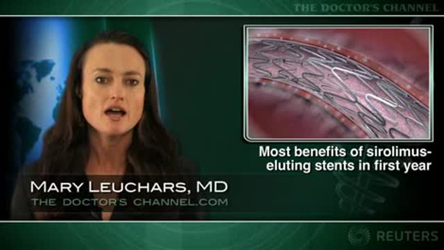 Most benefits of sirolimus-eluting stents in first year Thumbnail
