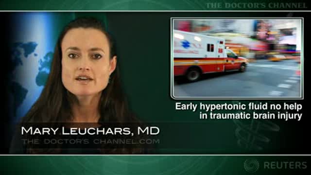 Early hypertonic fluid resuscitation no advantage in traumatic brain injury Thumbnail