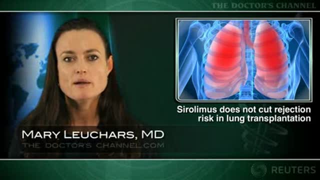 Sirolimus does not decrease rejection risk in lung transplantation Thumbnail