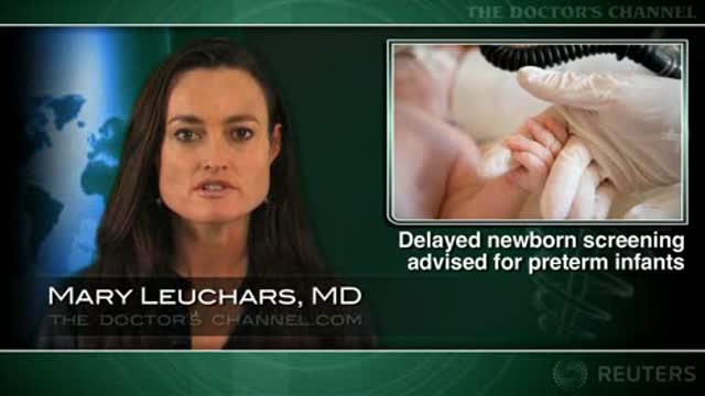 Delayed newborn screening advised for preterm infants Thumbnail