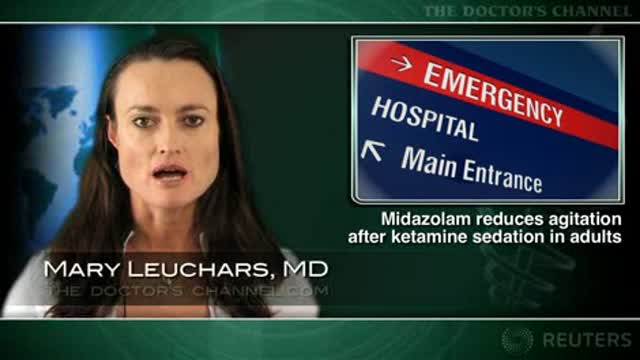 Midazolam reduces agitation associated with ketamine sedation in adults Thumbnail
