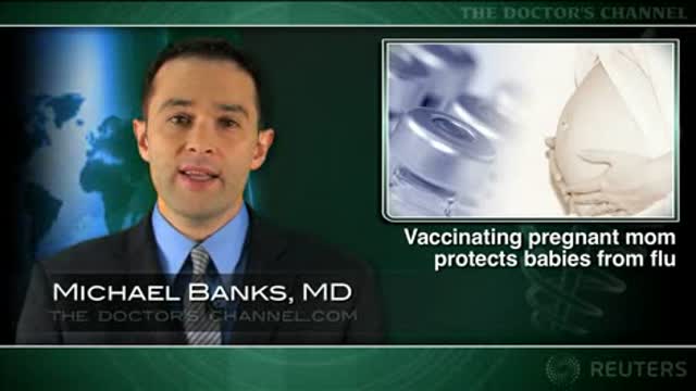 Flu vaccine given to pregnant women protects infants not old enough for it Thumbnail