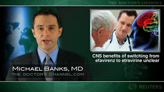 Effect of switching from efavirenz to etravirine on CNS side effects unclear Thumbnail