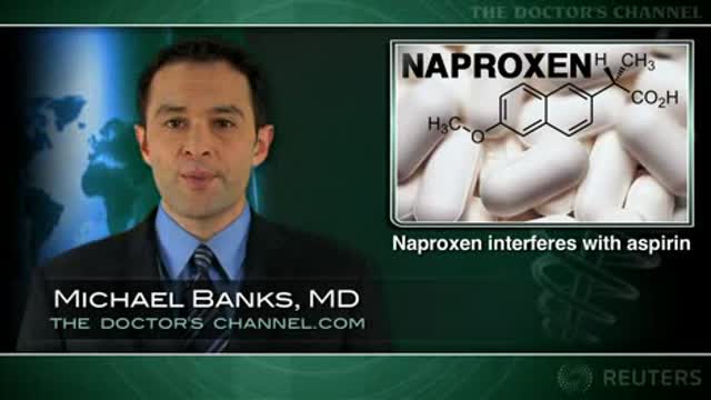 Low-dose naproxen should not be administered along with aspirin Thumbnail