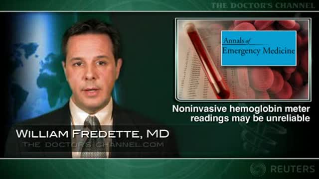 Noninvasive hemoglobin meter readings seen to be unreliable Thumbnail