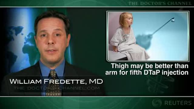 Thigh may be better injection site for fifth DTaP vaccination Thumbnail