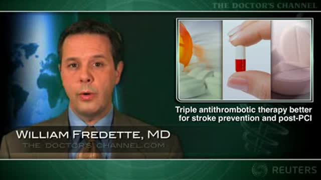 Triple antithrombotic therapy effective for patients requiring stents and stroke prevention Thumbnail
