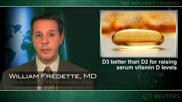 Serum vitamin D levels higher with intake of vitamin D3 than D2 Thumbnail