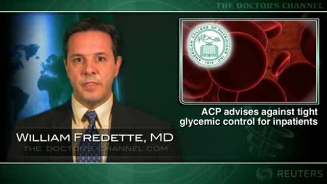 Tight glycemic control not recommended in hospitalized patients Thumbnail