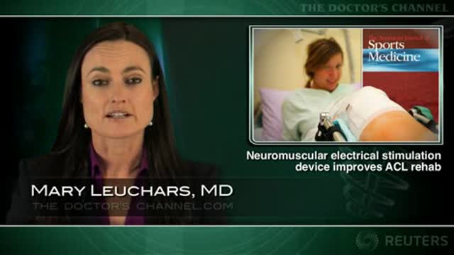 Neuromuscular electrical stimulation device improves ACL rehab Thumbnail
