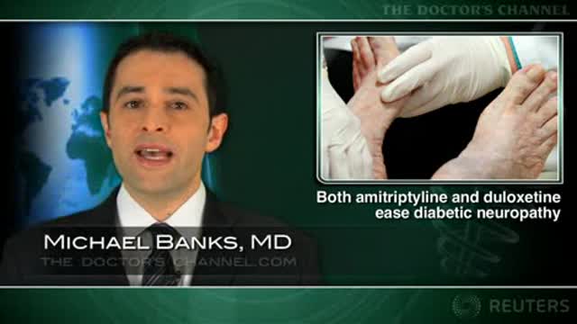 Both amitriptyline and duloxetine ease diabetic neuropathy Thumbnail