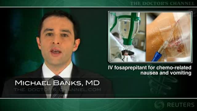 Single dose of fosaprepitant helps prevent chemo-related nausea and vomiting Thumbnail