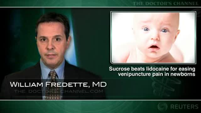 Sucrose better than lidocaine for neonatal analgesia Thumbnail