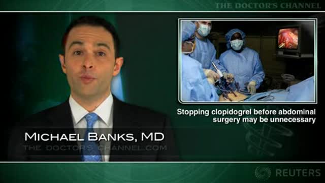 Clopidogrel cessation before abdominal surgery not always necessary Thumbnail