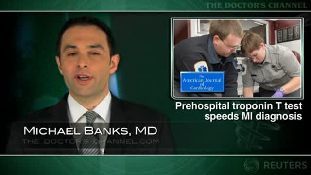 Prehospital troponin test by paramedics speeds MI diagnosis Thumbnail