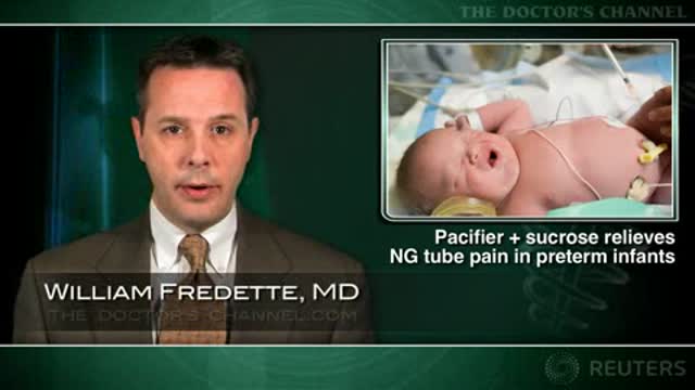 Pacifier and sucrose combo relieves feeding tube pain in preemies Thumbnail