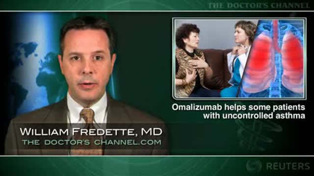 Omalizumab helps some patients with uncontrolled asthma despite treatment Thumbnail