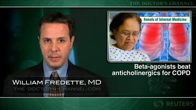 Inhaled beta-agonists beat anticholinergics for COPD Thumbnail