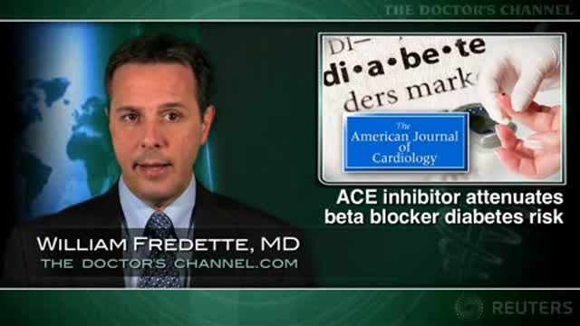 ACE inhibitor attenuates risk of beta blocker associated diabetes Thumbnail