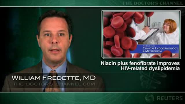 Niacin/fenofibrate combo helps correct HIV-related dyslipidemia Thumbnail