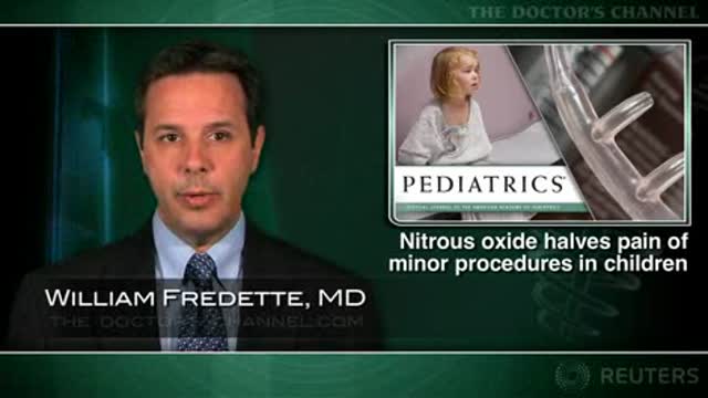 Nitrous oxide halves pain levels during minor procedures in children Thumbnail