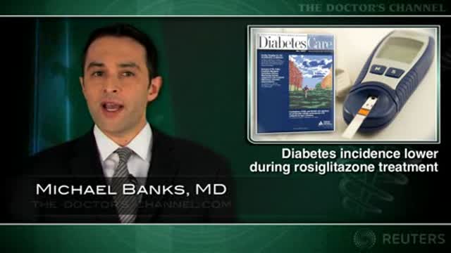 Diabetes incidence lower during rosiglitazone treatment Thumbnail