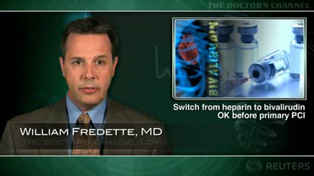 Switching from heparin to bivalirudin beneficial before primary PCI Thumbnail