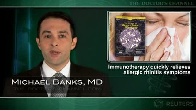 Seasonal allergic rhinitis symptoms relieved quite quickly with immunotherapy Thumbnail