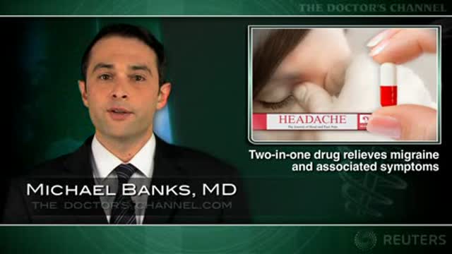 Two-in-one drug relieves migraine and associated symptoms Thumbnail