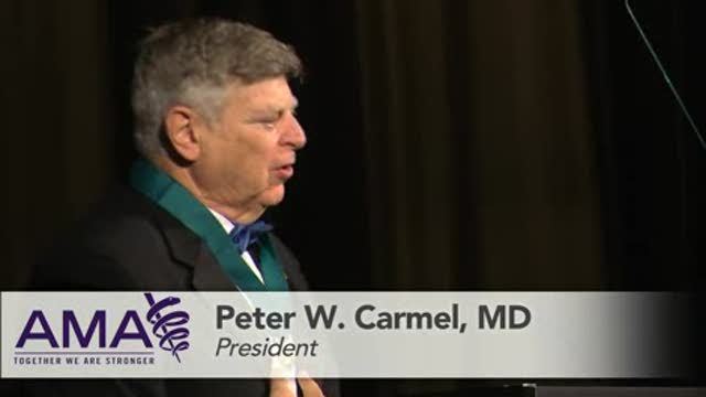 President’s Inaugural Address – Peter W. Carmel, MD Thumbnail