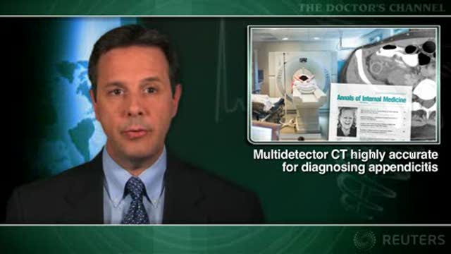 Multidetector CT highly accurate for diagnosing appendicitis and ruling it out Thumbnail