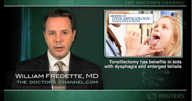 Tonsillectomy has benefits in kids with dysphagia and enlarged tonsils Thumbnail