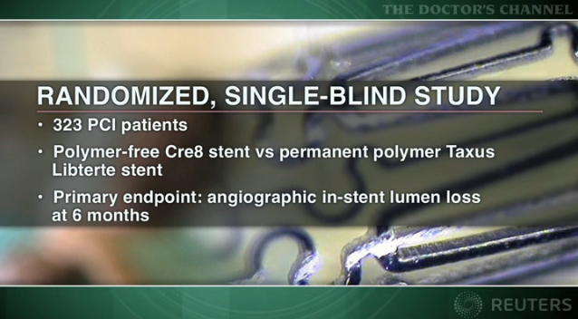 Advantages seen with amphilimus-eluting coronary stent Thumbnail