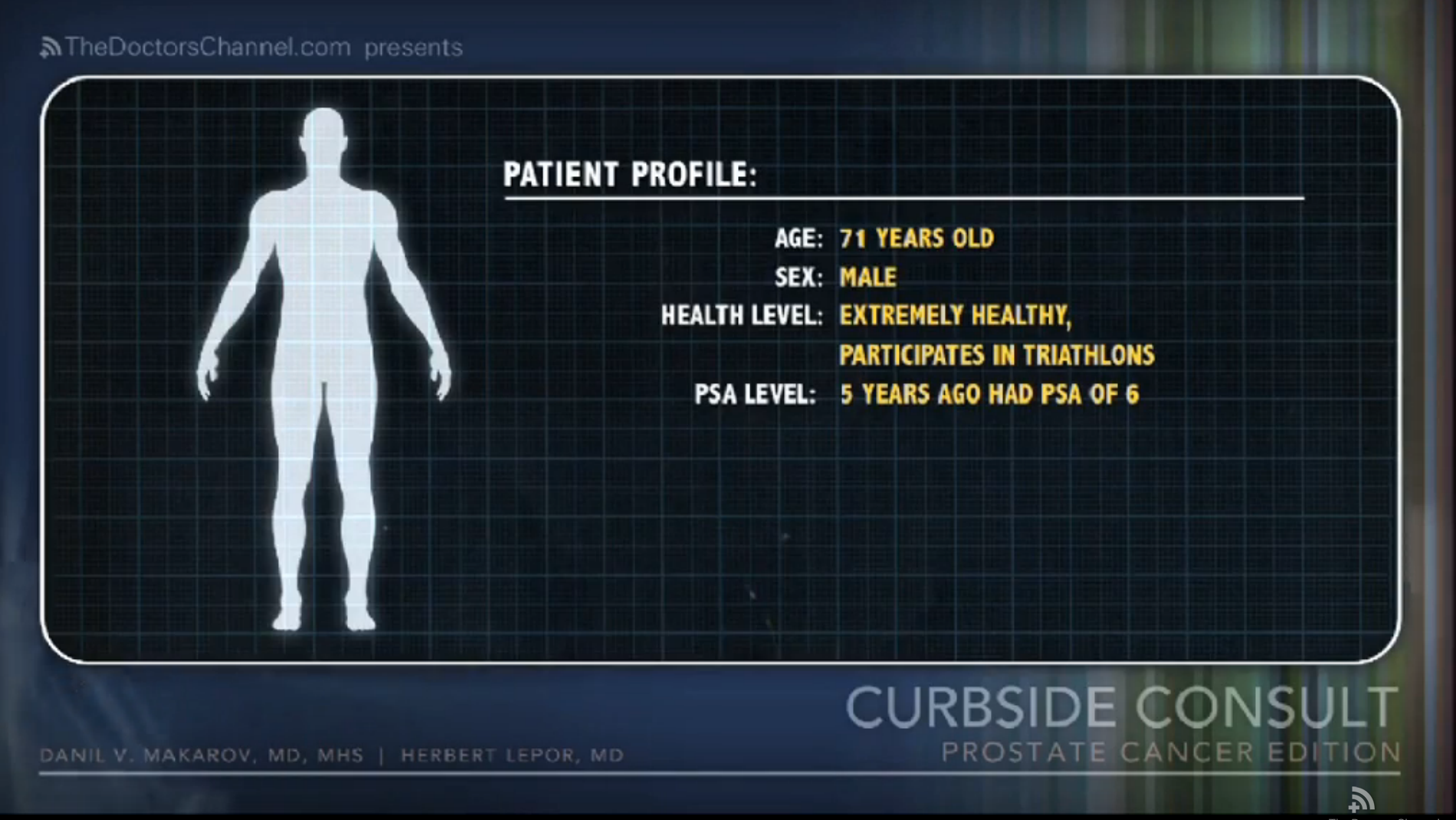 71-Year-Old Triathlete with Low-Risk Prostate CA. What are the Options? Thumbnail