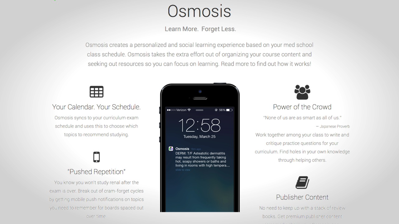 Osmosis: New Web & Mobile Learning Platform for Medical Students Thumbnail