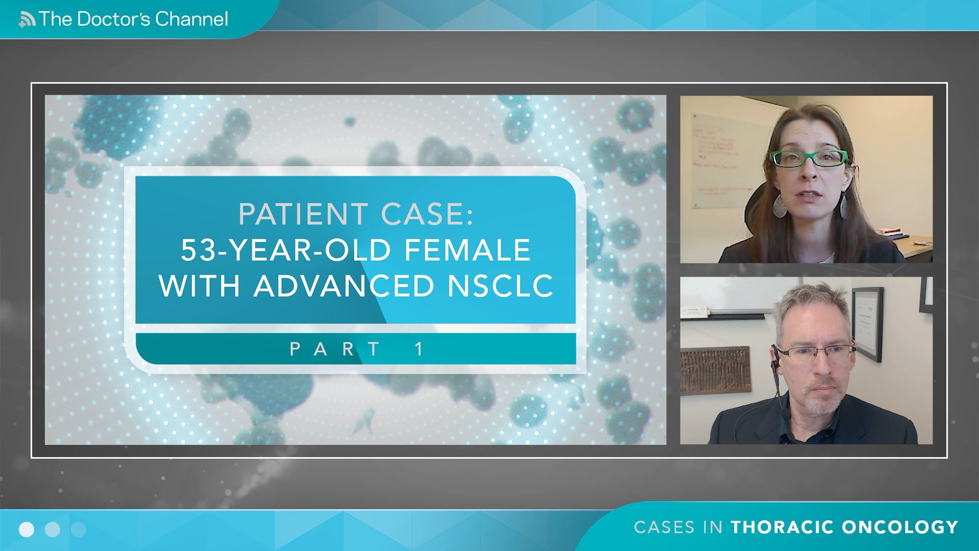 Cases in Thoracic Oncology: 53-Year-Old Female With Advanced NSCLC Thumbnail
