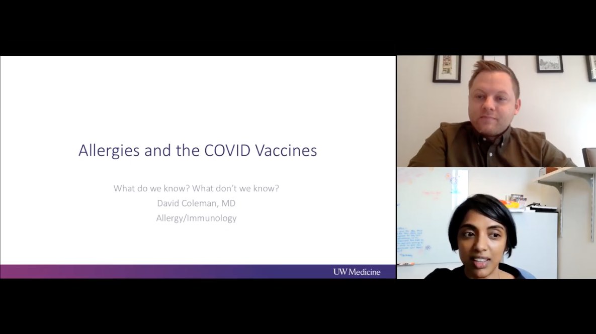 COVID-19 Vaccine and Allergic Reactions Thumbnail