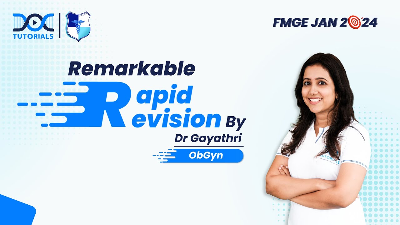 Remarkable Rapid Revision Obstetrics and Gynecology || Dr Gayathri FMGE and NEET PG Thumbnail
